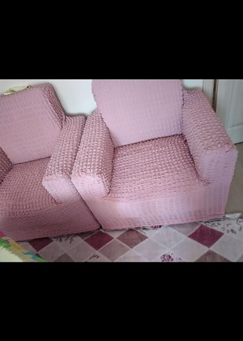 Diğer Modern Klasik Pembe Koltuk Örtüsü