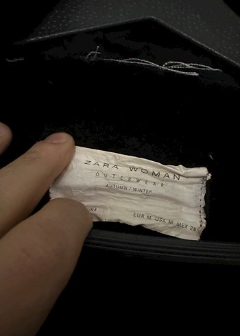 Zara Kürt Siyah Deri Biker Ceket - Görsel 3