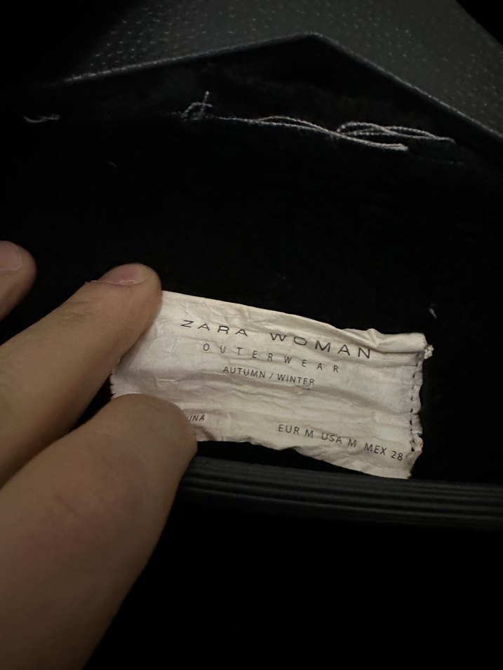 Zara Kürt Siyah Deri Biker Ceket - Görsel 3