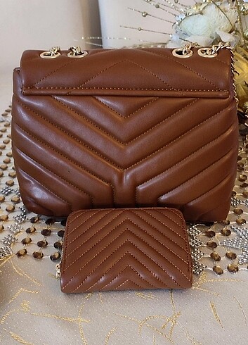 Yves Saint Laurent Bayan çanta cüzdanlı set