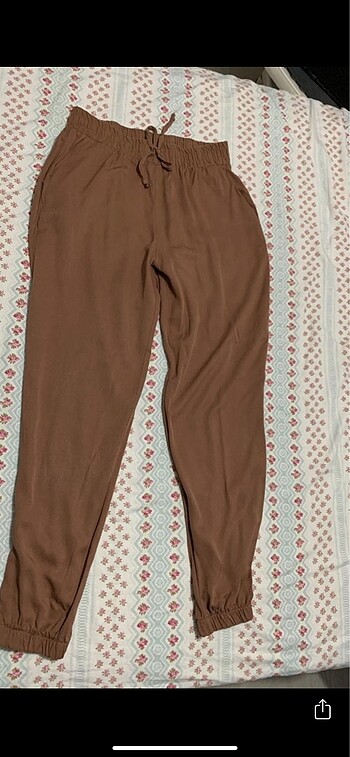 s Beden kahverengi Renk yazlık pantolon