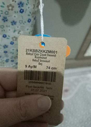 Kapüşonlu Beyaz Desenli Bebek Tulumu - Görsel 4