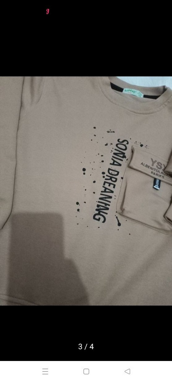 Erkek Çocuk Kahverengi Uzun Kollu Sweatshirt - Görsel 3