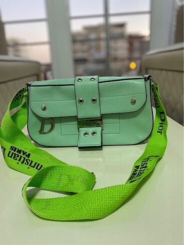 Minyon Yeşili omuz çantası