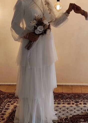 Tesettür abiye elbise- nikah elbisesi- sünnet anne elbisesi