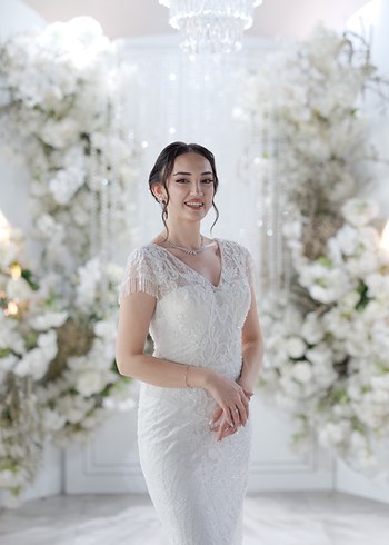 Modern Klasik Taşlı  Balık Gelinlik - Görsel 2