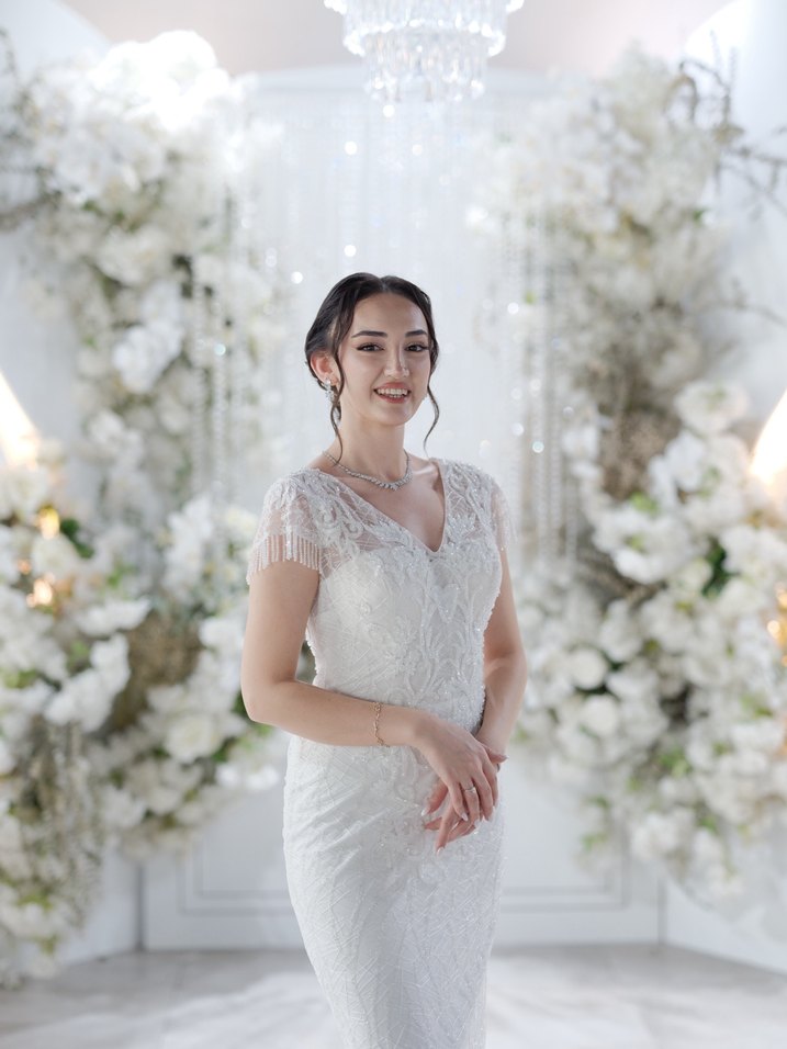 Modern Klasik Taşlı  Balık Gelinlik - Görsel 2