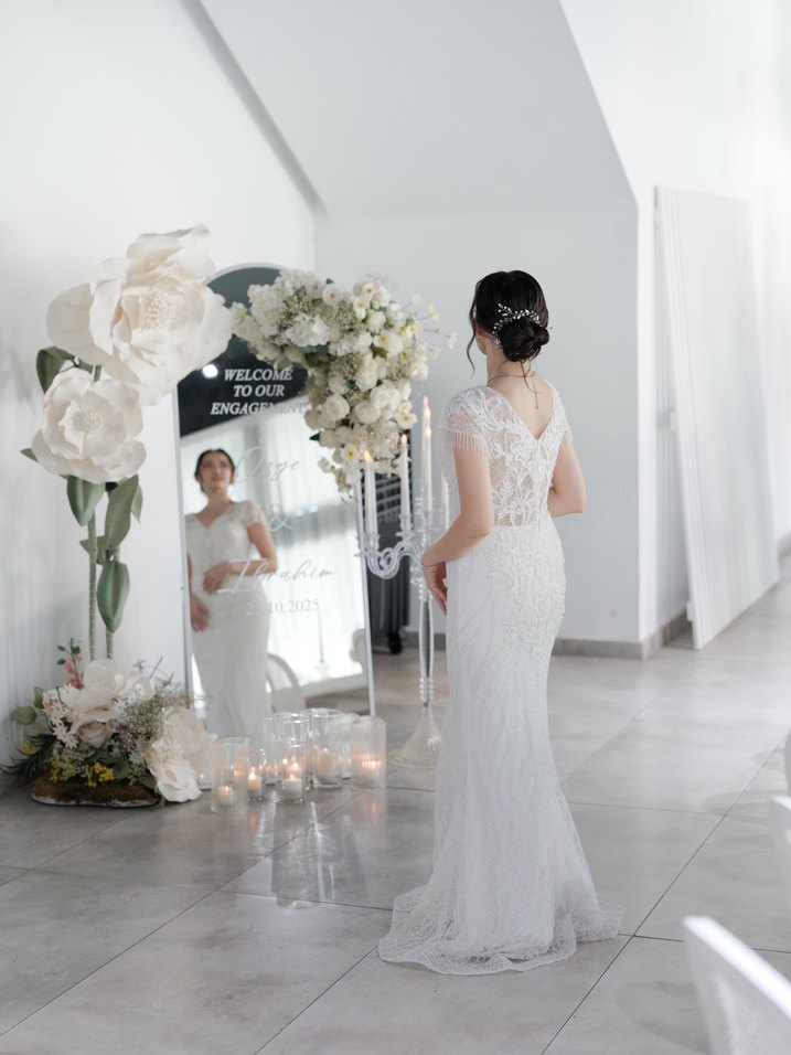 Modern Klasik Taşlı  Balık Gelinlik - Görsel 3