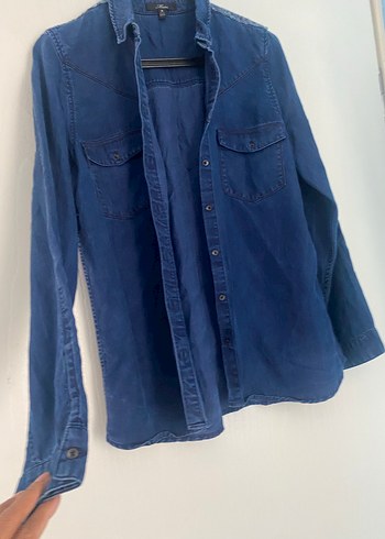 Kadın Denim Gömlek - Görsel 4