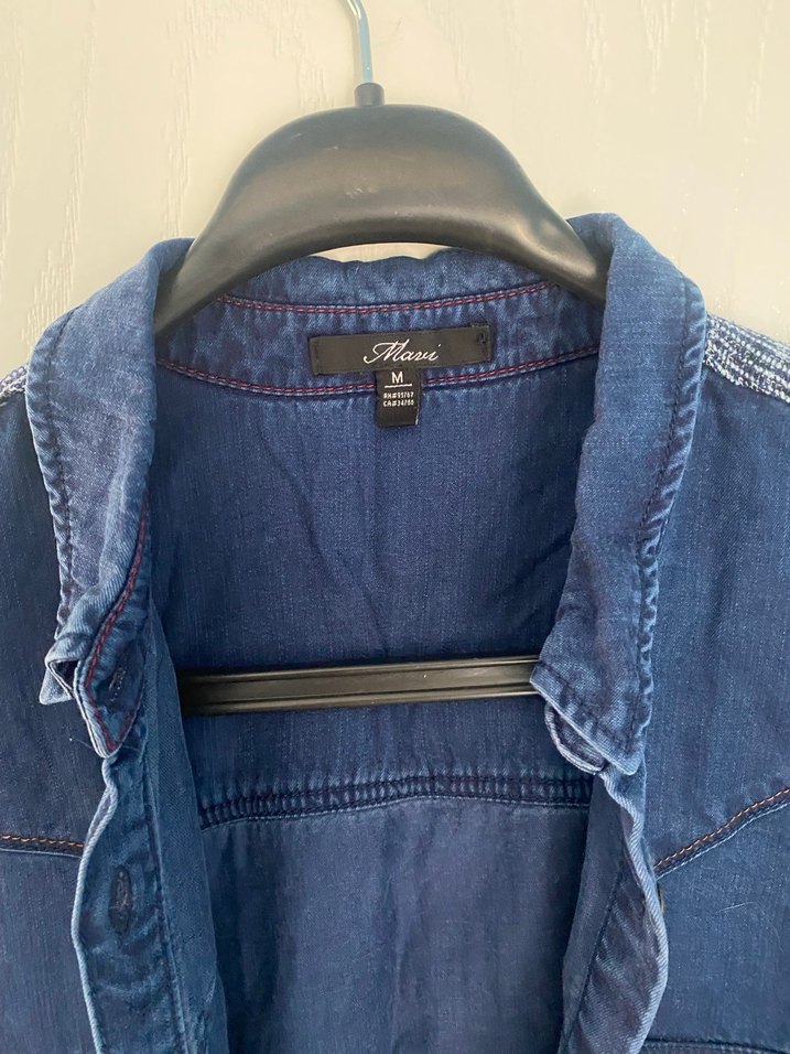 Kadın Denim Gömlek - Görsel 3