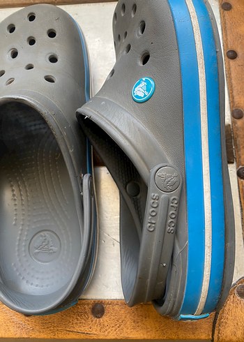 36 Beden Crocs çocuk Gri Tokalı Terlik