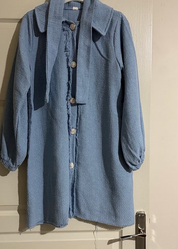 Düğmeli tüvit ceket - Görsel 2