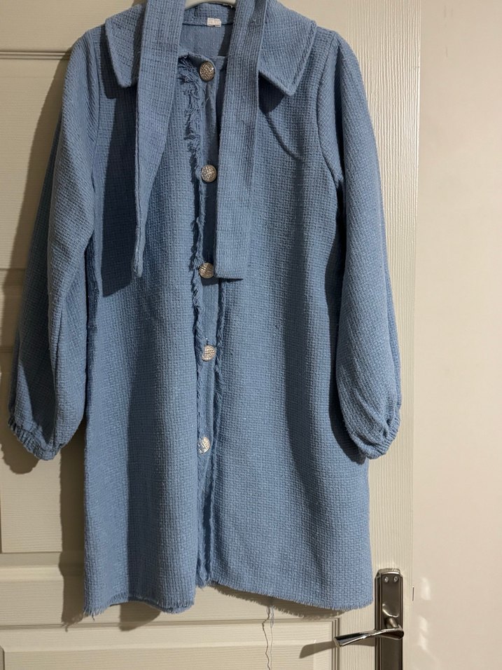 Düğmeli tüvit ceket - Görsel 2