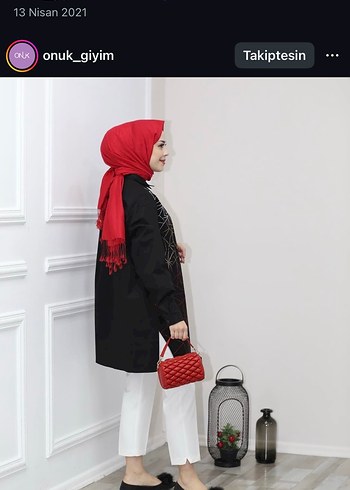 Uzun Kol Etkili Desenli Siyah Tunik - Görsel 3