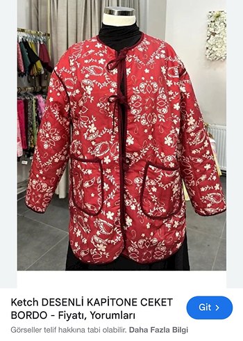 Kapitone ceket 1 ve iki beden mevcut - Görsel 2