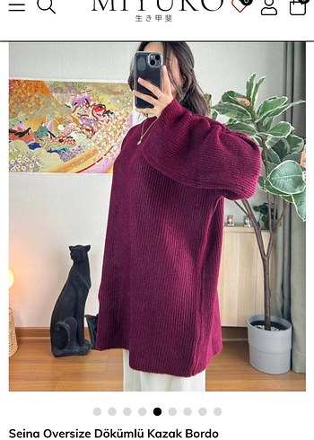 Kadın  Uzun Kollu Triko Kazak - Görsel 2