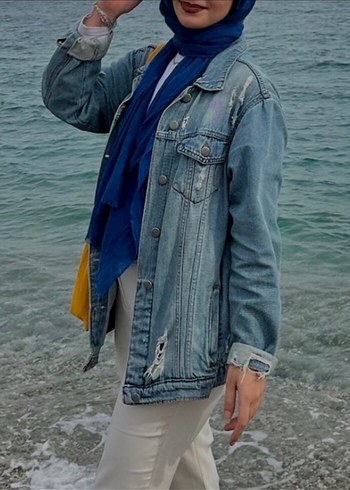Diğer Düğmeli Kadın Denim Ceket
