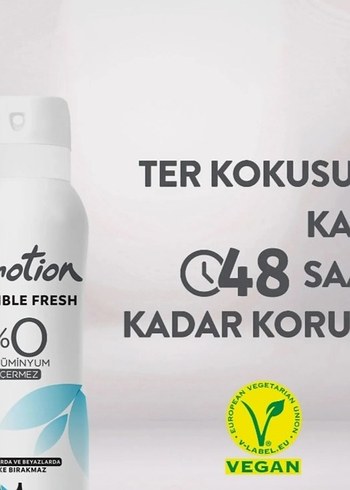Emotion Kadın Deodorant Invisible Fresh 150 ml - Görsel 5