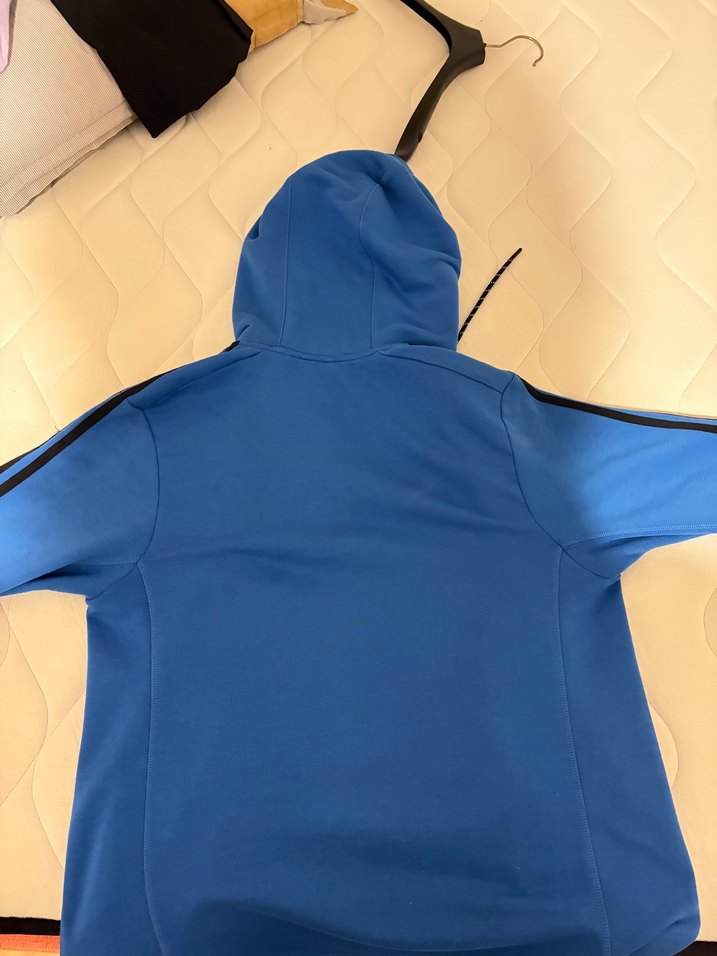 Adidas Mavi Kapüşonlu Spor Sweatshirt — görsel 7/8