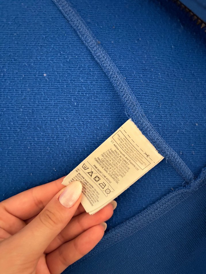 Adidas Mavi Kapüşonlu Spor Sweatshirt — görsel 4/8