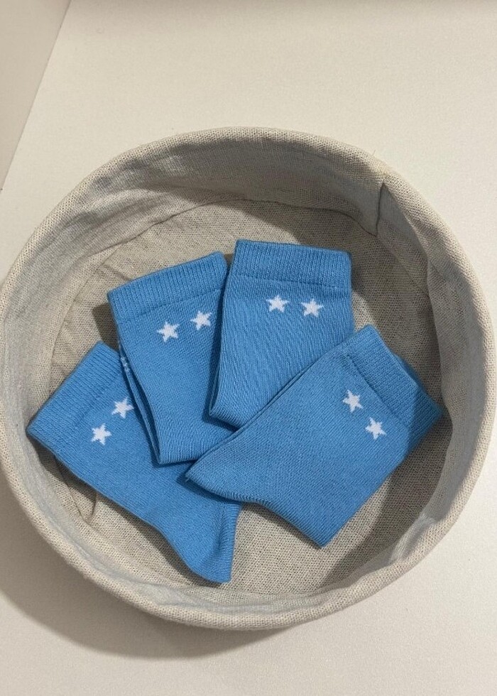 6 çift Mavi renk 6 ay 3 yaş arası mevcuttur  - Görsel 2