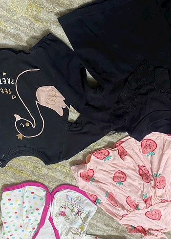 Kız Çocuk Çok Renkli Örme Tayt Seti - Görsel 20