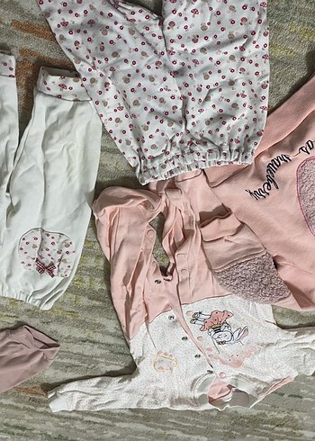 Kız Çocuk Çok Renkli Örme Tayt Seti - Görsel 18