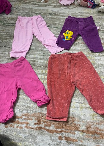 Kız Çocuk Çok Renkli Örme Tayt Seti - Görsel 13