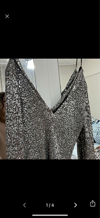 Zara payetli bluz
