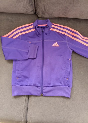 Orijinal Mor Fermuarlı Kız Çocuk Ceket - Görsel 2