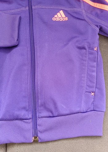 Orijinal Mor Fermuarlı Kız Çocuk Ceket - Görsel 6