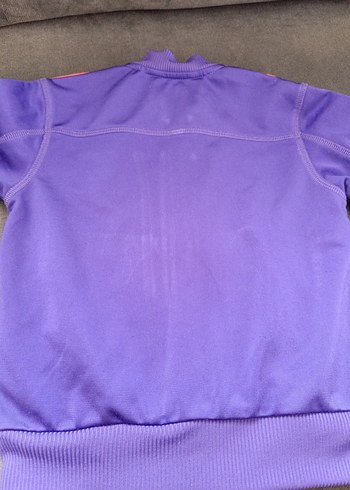 Orijinal Mor Fermuarlı Kız Çocuk Ceket - Görsel 9