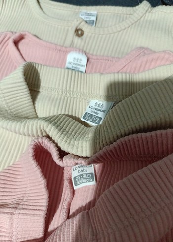 Uzun Kollu Düğmeli Bebek Kız Takımı - Görsel 5