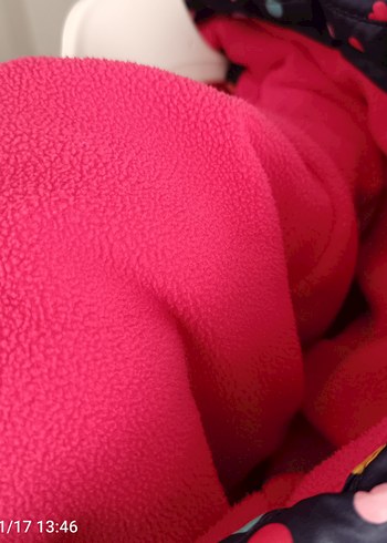 Kız Çocuk Renkli Puantiyeli Fermuarlı Yelek - Görsel 7