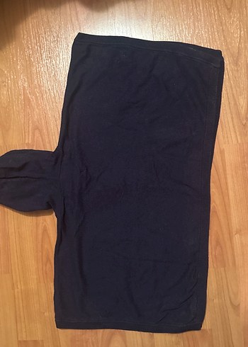 Düğmeli lacivert panço - Görsel 5