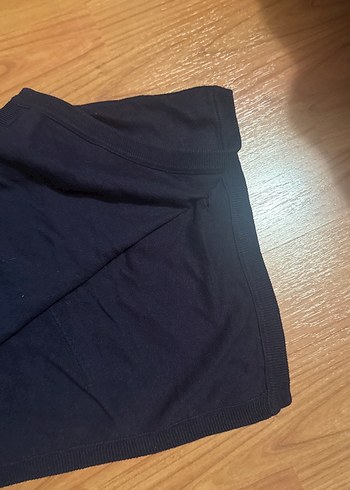 Düğmeli lacivert panço - Görsel 6