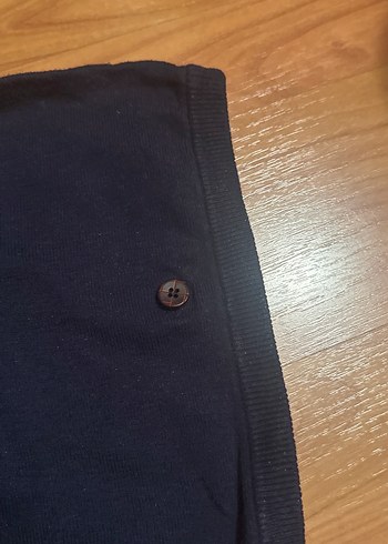 Düğmeli lacivert panço - Görsel 7