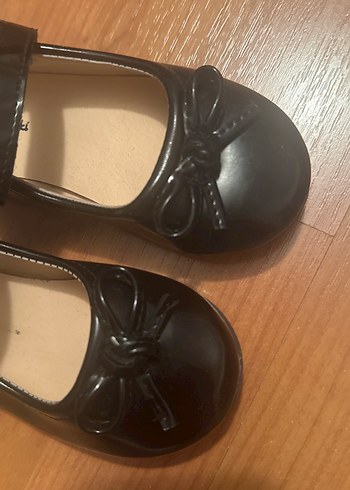 Kız Çocuk Siyah Tokalı Babet Ayakkabı - Görsel 3