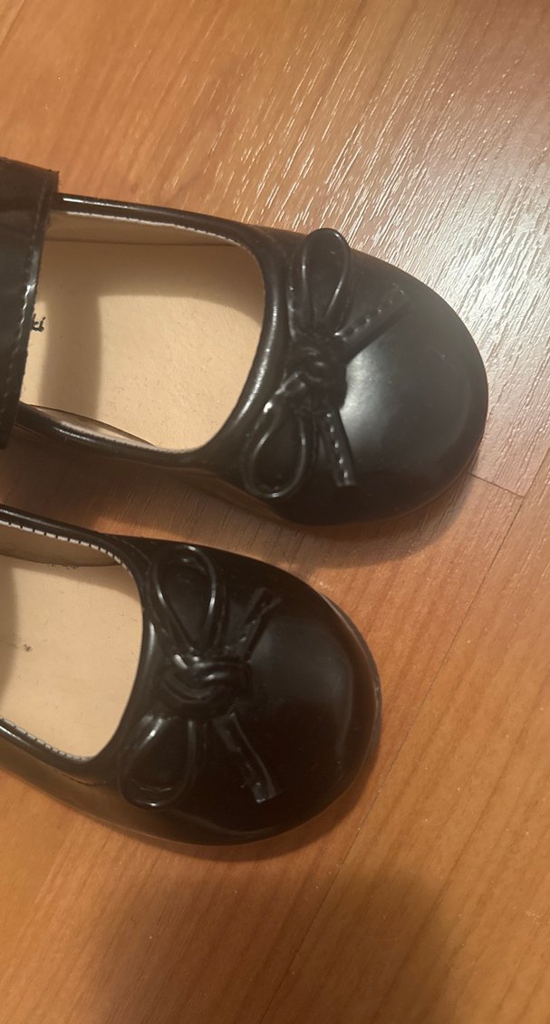 Kız Çocuk Siyah Tokalı Babet Ayakkabı - Görsel 3