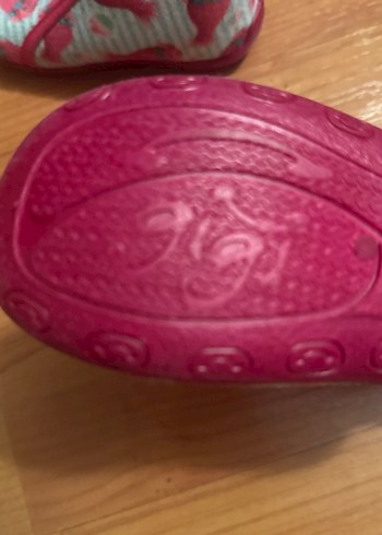 Kız Çocuk Renkli Fermuarlı Ev Terliği 25 numara panduf - Görsel 5