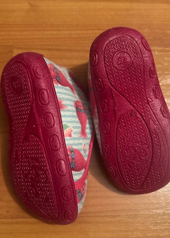 Kız Çocuk Renkli Fermuarlı Ev Terliği 25 numara panduf - Görsel 3