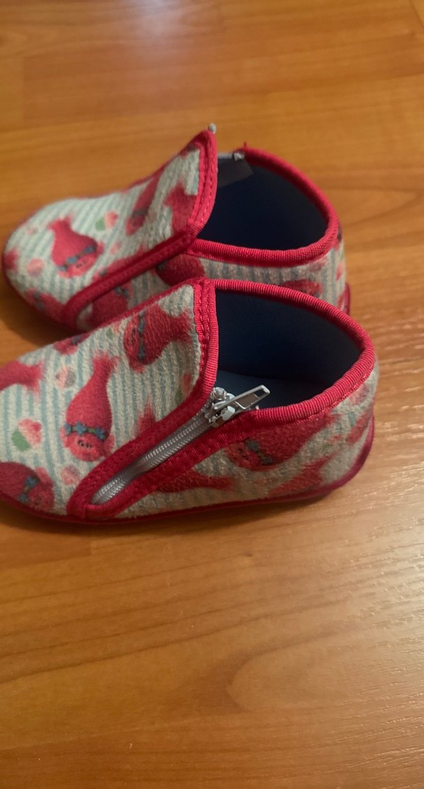 Kız Çocuk Renkli Fermuarlı Ev Terliği 25 numara panduf - Görsel 4