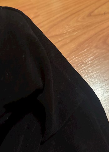 Kız Çocuk Siyah fitilli kadife Tayt (110 cm) - Görsel 2