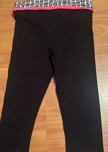 Desenli Siyah Esnek çocuk Tayt (110-116 cm) 5-6 yaş - Görsel 3