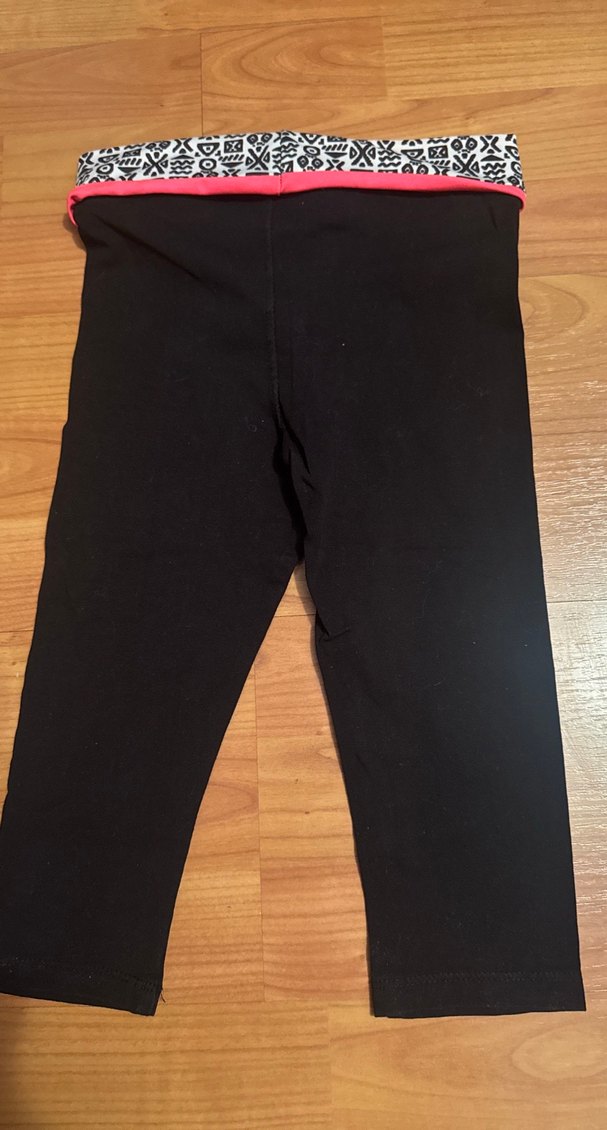 Desenli Siyah Esnek çocuk Tayt (110-116 cm) 5-6 yaş - Görsel 3