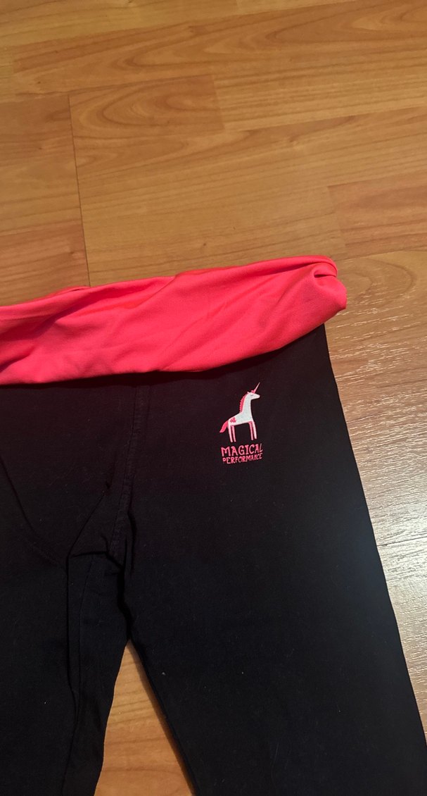 Desenli Siyah Esnek çocuk Tayt (110-116 cm) 5-6 yaş - Görsel 4