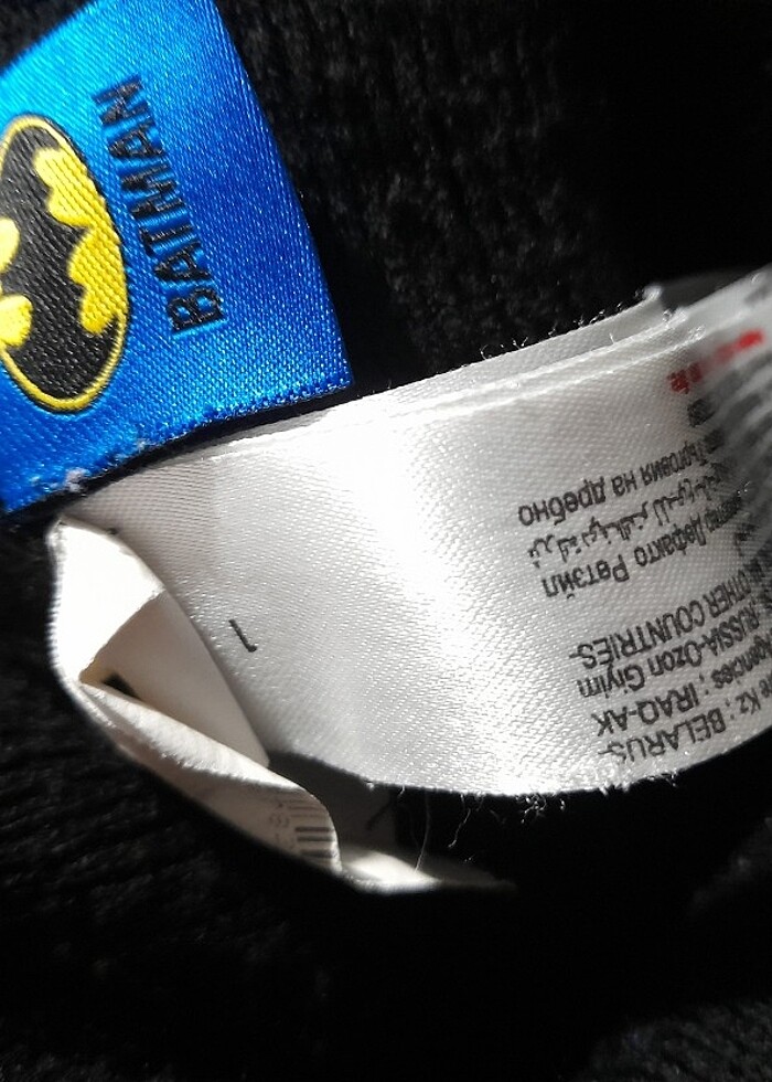 BATMAN logolu 2-5 yaş kışlık şapka,bere - Görsel 2