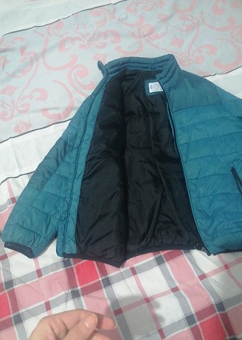 Koyu Mavi Fermuarlı Kadın Kışlık Mont - Görsel 5