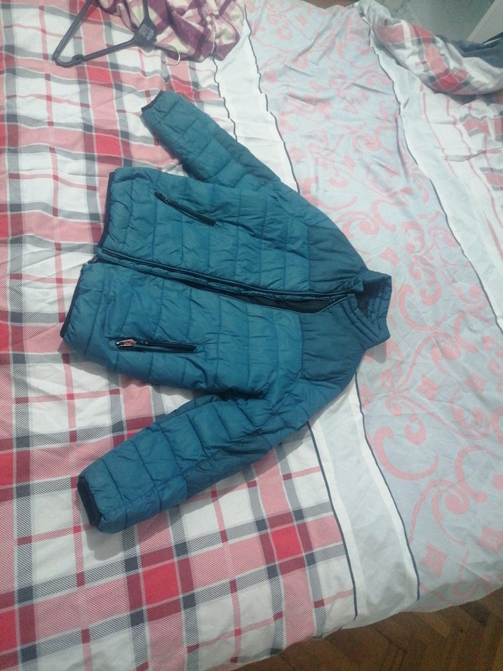 Koyu Mavi Fermuarlı Kadın Kışlık Mont - Görsel 2