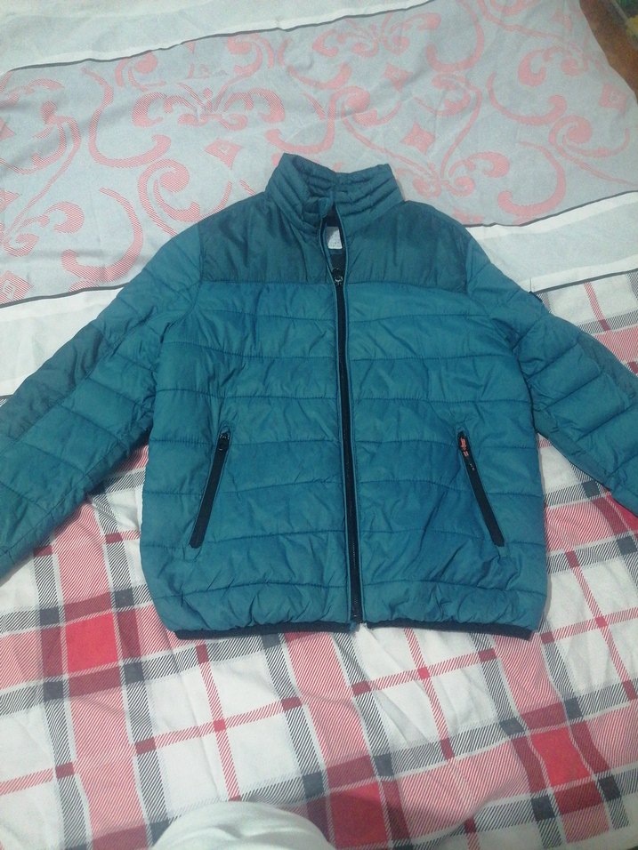 Koyu Mavi Fermuarlı Kadın Kışlık Mont - Görsel 3